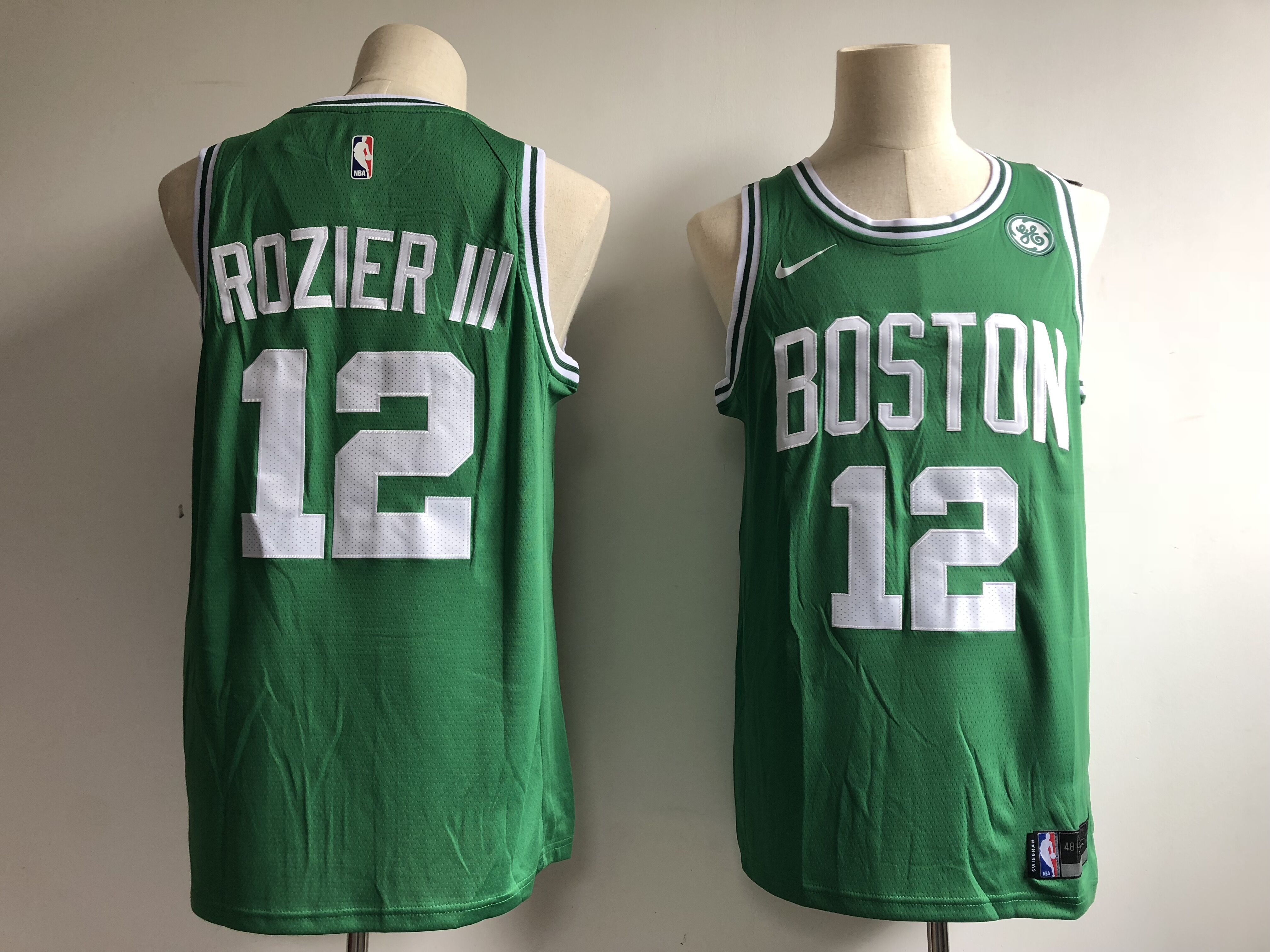 Men Boston Celtics #12 Rozieriii Green Game Nike NBA Jerseys